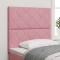vidaXL Tăblie cap Pe perete Geometric cu headboard Roz 100 cm Catifea