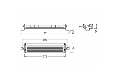 PROIECTOR LED 6000K, 1500 LM - LEDriving LIGHTBAR VX250-SP OSRAM foto