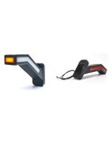 Lampa gabarit Led cu brat 1165P W168.1, 12V-24V, pozitie / rosu / portocaliu Dreapta WAS