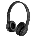 Casti Wireless Hi-Fi Iso Trade, Drivere 40mm, Baterie Durata Lunga, Negre, Pliabile, Usoare