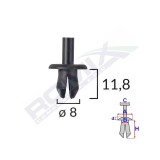 Clips Fixare Elemente Exterioare Pentru Opel/Volvo/Vw 8X11.8Mm - Negru Set 25 Buc 140768 A13011-RMX