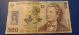 Bancnota 500 Lei Prima Emisiune 2005 Mihai Eminescu 1850-1889