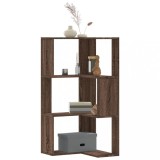 VidaXL Bibliotecă 3 niveluri stejar maro 50x50x102 cm lemn prelucrat
