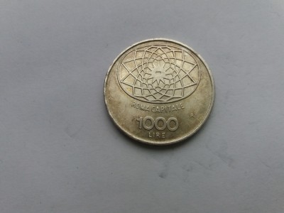 Italia -1000 lire, 1970 -100 de ani - Roma, capitală italiană foto