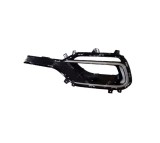 Grila bara protectie, spoiler Hyundai Santa Fe (Dm), 2016-, model: Version USA, montare fata, stanga, cu laminat cromate; gauri proiectoare, RapidAut