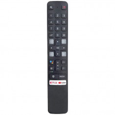 Telecomanda pentru Smart TV TCL RC901V FMR1, x-remote, functie vocala, Netflix, YouTube, Negru