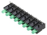 LED verde 2,8mm 8 diode 20mA 40&deg; 568nm MENTOR