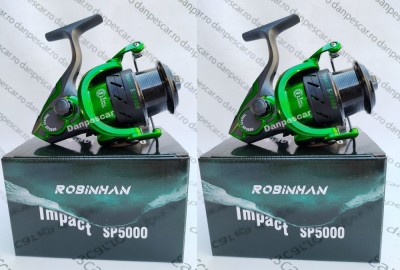 SET 2 Mulinete Feeder Robinhan IMPACT SP5000 tambur long cast 10 rulmenti foto