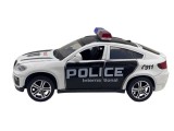 Macheta BMW X6 replica de politie deschide usi fata, capota, portbagaj, lumini si sunete