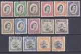 DB1 Colonii Grenada 1953 Uzuale Corabii 15 v. cu varietati culoare lipsa ultima valoare MNH, Nestampilat