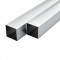 vidaXL Tuburi din aluminiu, sec?iune patrata, 6 buc, 30x30x2 mm, 1 m