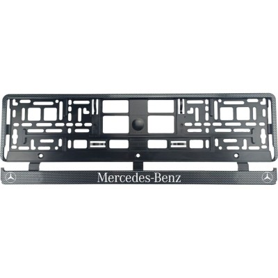 Set 2 bucati, suport numar inmatriculare Carbon, Mercedes-Benz foto