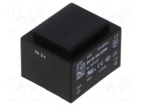 Transformator &icirc;ncapsulat 1,5VA 24VAC 18V 83mA PCB HAHN