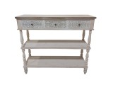 Comoda lemn maro gri 120 x 40 x 105,5 cm