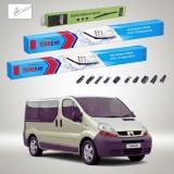 Cumpara ieftin Ștergătoare Renault Trafic II Van 2001-2014 | Set Față și Spate Flat Premium &ndash; TeamCar&reg;