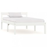 Cumpara ieftin Cadru de pat, alb, 90 x 200 cm, lemn masiv de pin