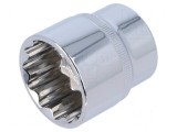 Cap tubular 12-puncte 1 1/4 1/2 44mm o&Aring;&pound;el crom-vanadium
