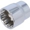 Cap tubular 12-puncte 1 1/4 1/2 44mm o&Aring;&pound;el crom-vanadium