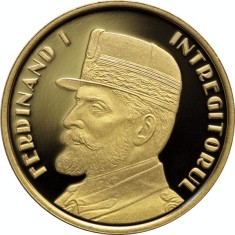 50 bani 2019 Regele Ferdinand I intregitorul PROOF foto