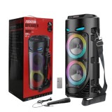 Boxa portabila cu microfon ZQS4239, 48W PMPO, 1800mAh, LED RGB