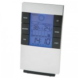 Ceas de Birou cu 12 sau 24 de Ore, Alarma, Calendar, Termometru, Higrometru