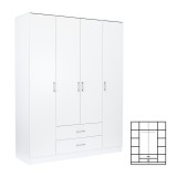 Cumpara ieftin Dulap Miami 160x205 cm alb-alb