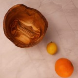 Fructieră sau Salatieră Basilicata din&nbsp;lemn de&nbsp;măslin 21 x 15 cm