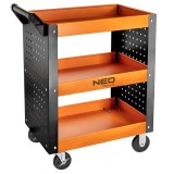 Sistem modular pentru scule din otel, 120 kg, cu roti si panouri perforate