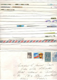 FRANTA.Lot 107 buc. scrisori,documente si pliante filatelice