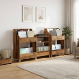 Cumpara ieftin Set de Rafturi pentru Media 3 buc. Lemn vechi 212 x 46 x 112 cm