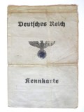 Cumpara ieftin Carte de identitate nazista pe panza cu foto si amprente 150x105 mm din 1940