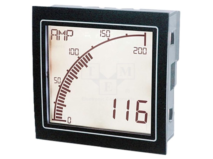 Ampermetru Digital Programabil 0-5A Montare