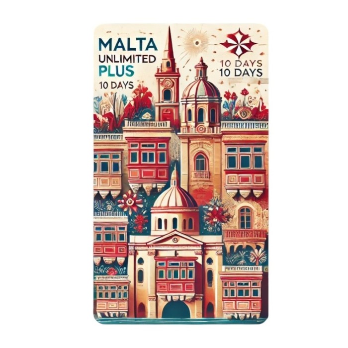 eSIM Malta, Unlimited Plus, 10 Days