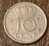 C50 - Moneda foarte veche - Olanda - 10 centi - 1971