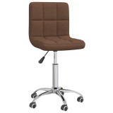 Cumpara ieftin Scaun de birou pivotant, maro, material textil