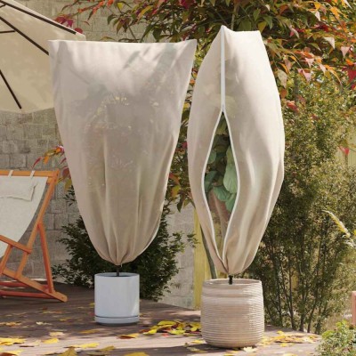 vidaXL Huse din fleece pentru protecția plantelor &amp;icirc;mpotriva &amp;icirc;nghețului 5 pcs 42021042 foto