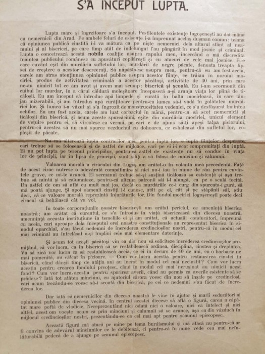 ROMAN CIOROGARIU, &icirc;n 1908, &icirc;ncearcă să ajungă episcop la Caransebeș