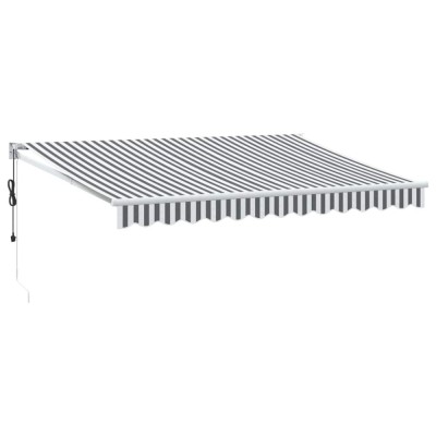 Copertina retractabila antracit/alb, 3,5x2,5 m, textil/aluminiu foto