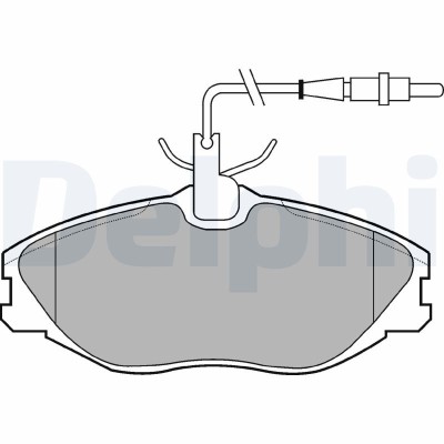 DELPHI LP986 set placute frana,frana disc foto