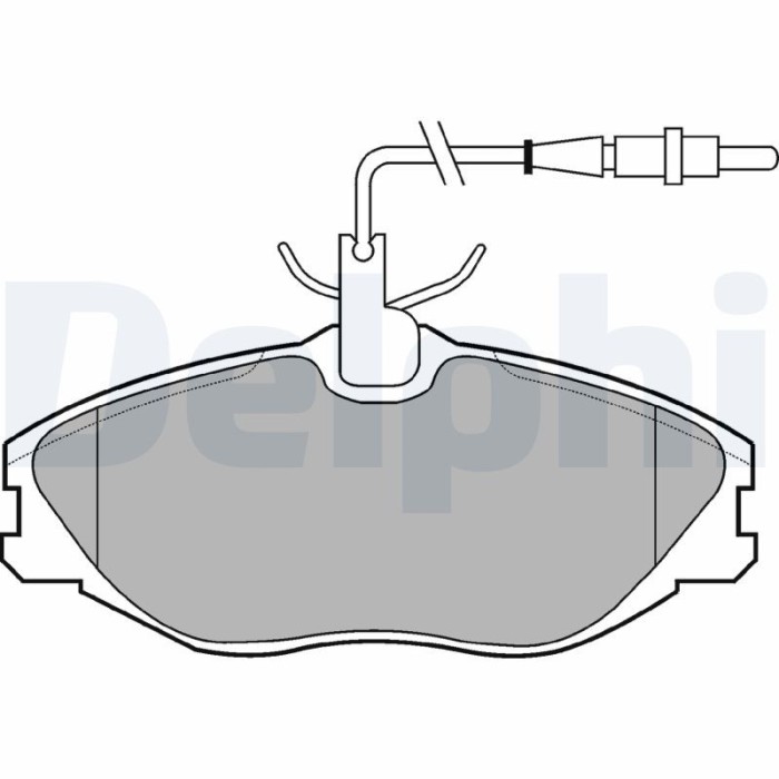 DELPHI LP986 set placute frana,frana disc