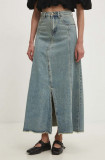 Answear Lab fusta jeans maxi, evazati