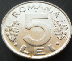 Moneda 5 LEI - ROMANIA, anul 1992 *cod 1582 C = GRATUITA foto