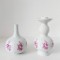 Vaza si suport lumanare portelan Wallendorf W 1764, GDR, design Mid Century