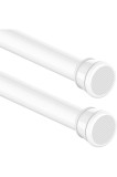 Bară extensibilă pentru cort de duș fără găurire, șină telescopică pentru baie, alb (52-70 cm, diametru 25 mm)