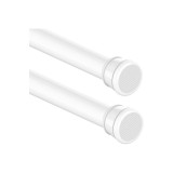 Bară extensibilă pentru cort de duș fără găurire, șină telescopică pentru baie, alb (52-70 cm, diametru 25 mm)