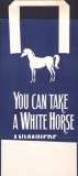 HST Pungă veche reclamă whisky White Horse
