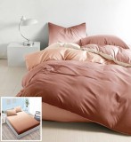 Cumpara ieftin Lenjerie Pat Script Px039, Bumbac, 4 Piese, Cu Elastic, Bej, Crem, Maro