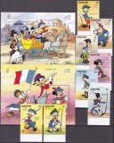 Lesotho 1989 Disney PhilexFrance MI 767-774 + 2 bl.62,63 MNH, Nestampilat