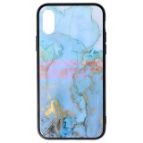 Husa iPhone X / XS, TPU + Sticla, Design 02, Protectie Premium