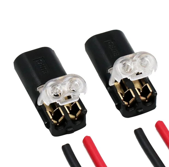Set 10 conectori cu arc 2 pini, pentru bandă LED